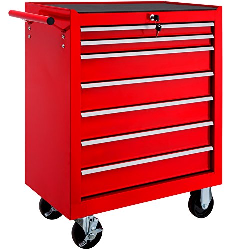 Armoire forte RACK à 7 tiroirs verrouillables | TecTake | Protégez vos outils !