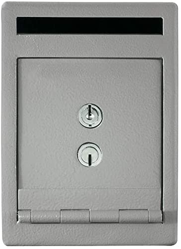 Coffre de Sécurité Dépôt Petit Pistolet, 0,38 pieds cubes, Double Serrure, UC-039K