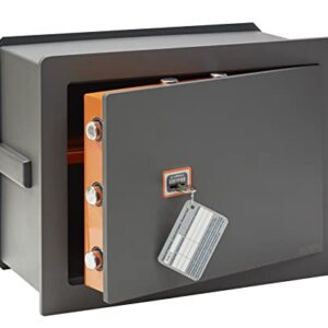 Coffre-fort à emmurer ARREGUI | Serrure à clé certifiée | 15-26L | Fond extensible | 32x42x20/30cm