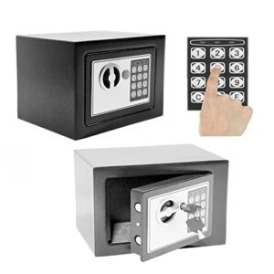 Coffre-Fort à Emmurer: Serrure à Clé + Code PIN, 4.6L, Facile d'Utilisation.