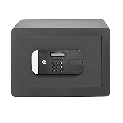 Coffre fort Coupe Feu SKG, Biométrique, Empreinte Digitale et Combinaison | 18,6L, Anthracite