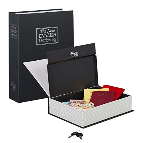 Coffre Fort Papier Ignifuge: 26,5x20x6,5cm, Relaxdays.