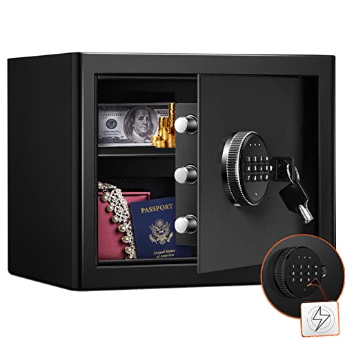 Mini Coffre-fort Électronique 16,9L: Serrure Antichoc & Électroaimant!