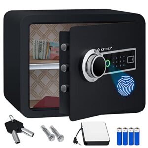 Minis et Petits Coffres-forts à Empreintes Digitales - KESSER® | Triple Verrouillage | Boîtier de Piles Inclus